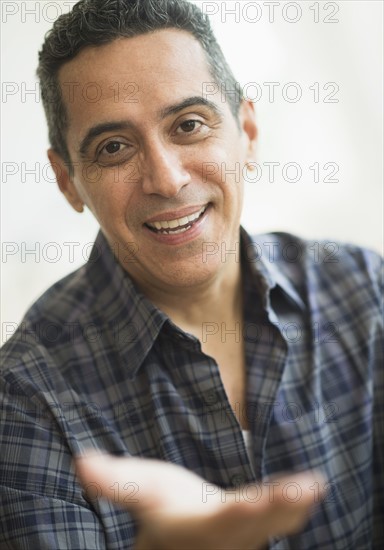 Portrait of smiling mature man.