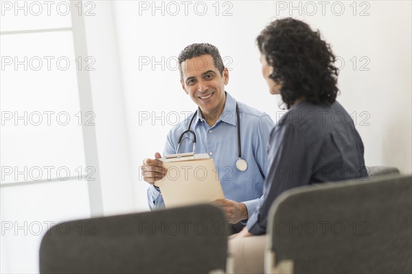 Doctor with patient.