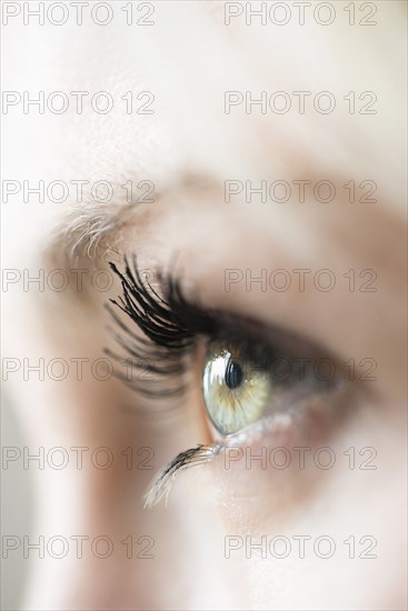 Close-up of woman's eye.