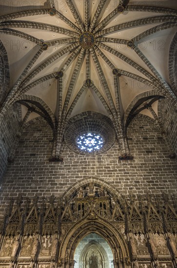 Interior of Santa Iglesia Cathedral. Valencia, Spain.