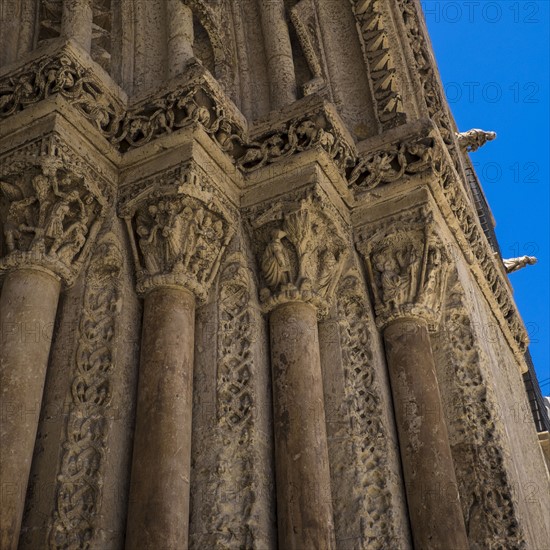 View of Santa Iglesia Cathedral, Detail. Valencia, Spain.