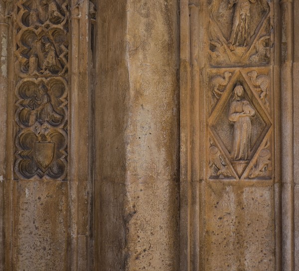 View of Santa Iglesia Cathedral, Detail. Valencia, Spain.