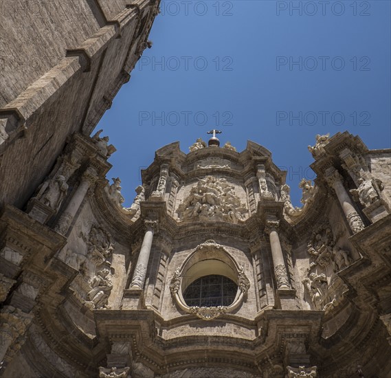 View of Santa Iglesia Cathedral. Valencia, Spain.