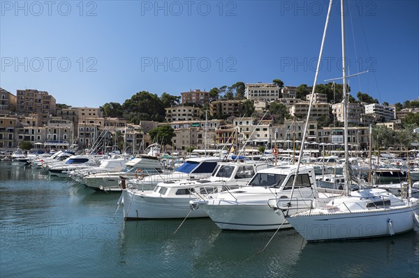 Soller, Mallorca, Boats in marina. Soller, Mallorca.