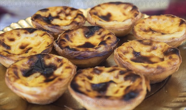 Egg tart pastry. Lisbon, Portugal.