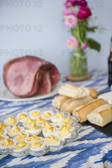 Food on table