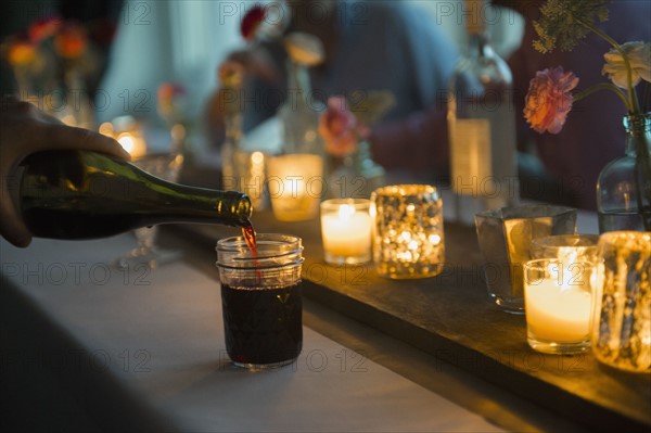 Pouring wine