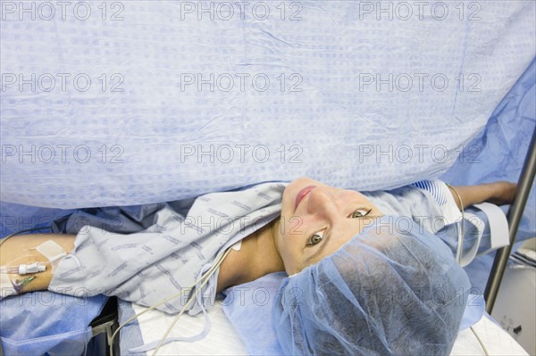 Woman at hospital