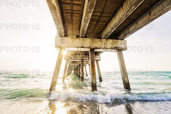 Pier in sunlight