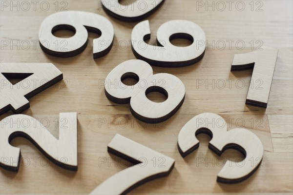 Wooden numbers