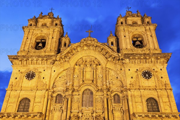 Low angle of facade of Church of Society of Jesus