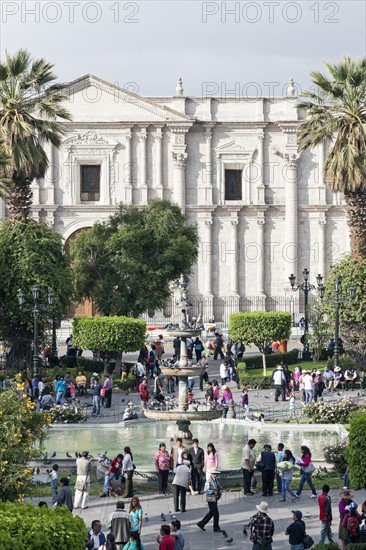 Crowded Plaza de Armas