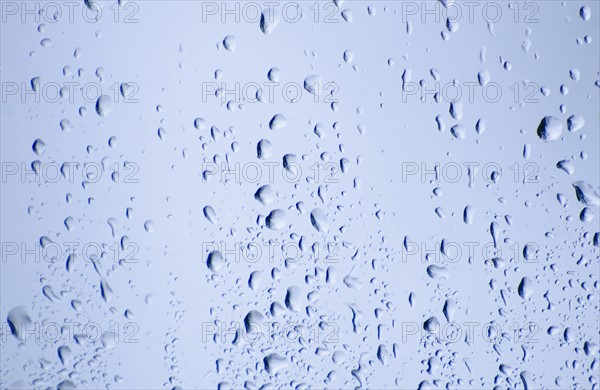 Drops of water on glass