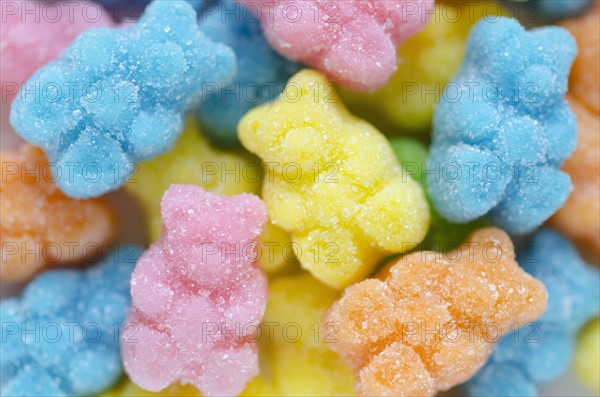 Close-up of gummy bears