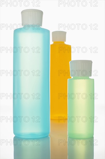 Toiletries in bottles