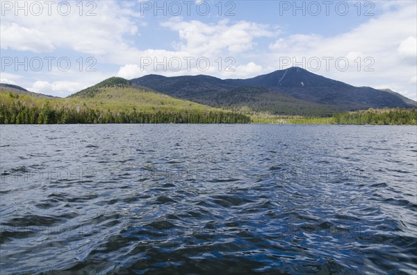 Lake Placid and mountains