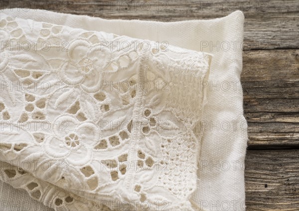 Studio shot of lace cloth.