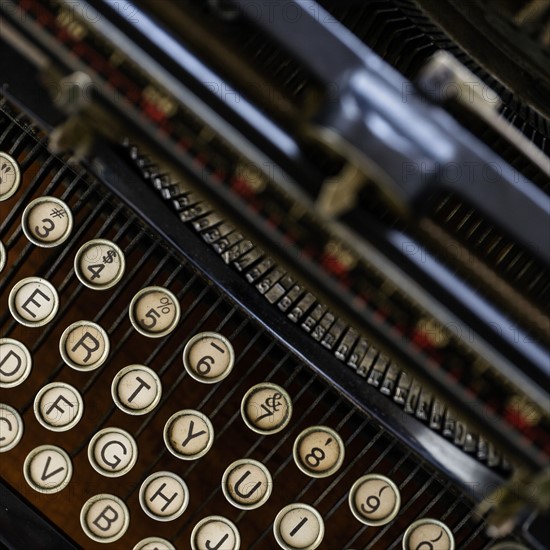 Studio shot of antique typewriter.