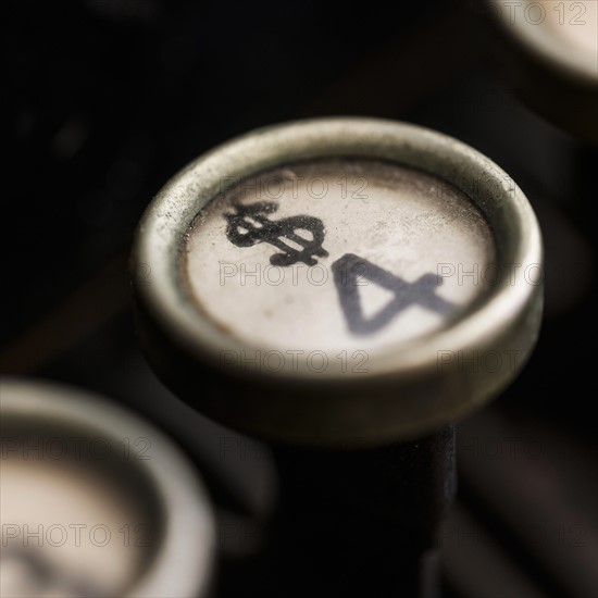 Studio shot of antique typewriter.