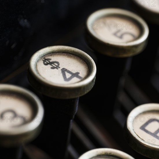 Studio shot of antique typewriter.