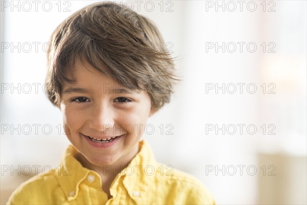 Portrait of smiling boy (6-7). .