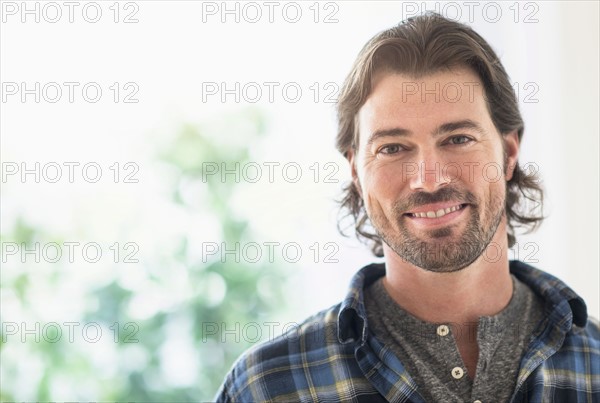 Portrait of smiling man.