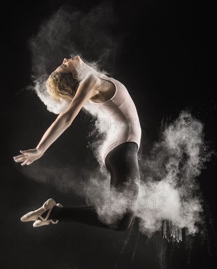 Studio shot of female dancer.