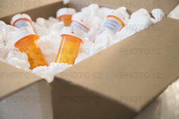 Close up of box with medicine