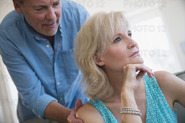 Portrait of couple experiencing relationship difficulties