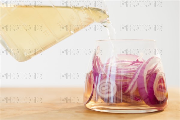 Studio shot of pickled onions