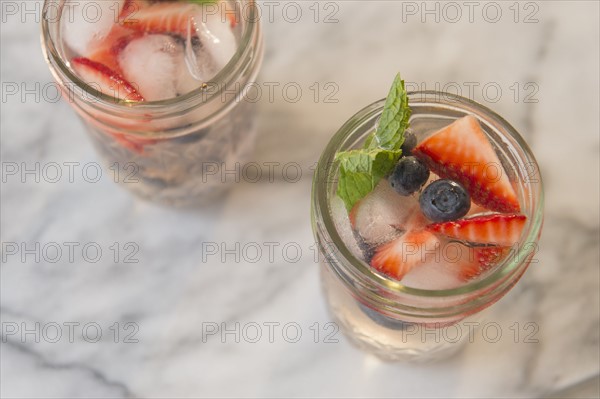 Studio shot of fruit cocktails