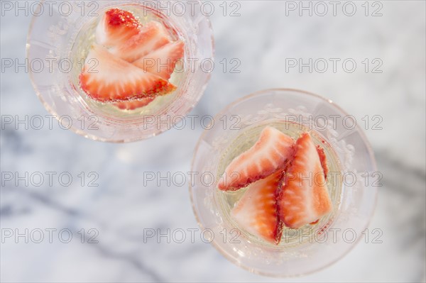 Studio shot of fruit cocktails