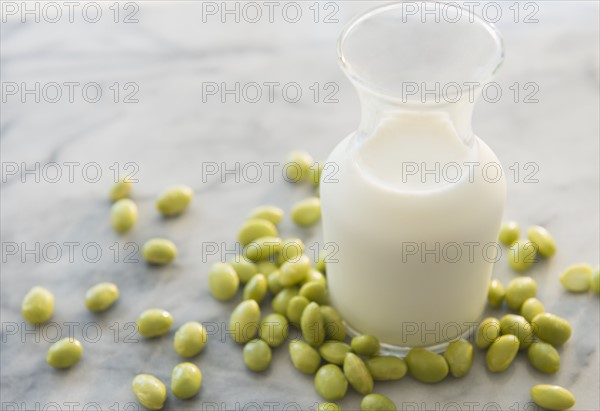 Studio shot of soy milk