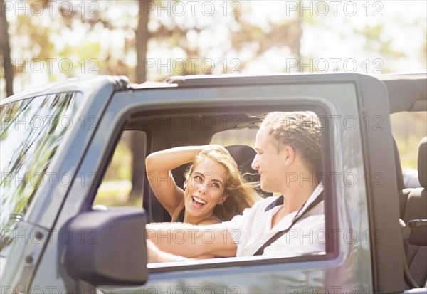 Couple in car