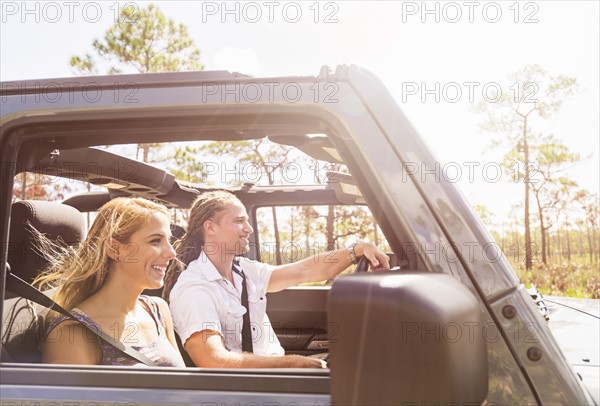 Couple in car