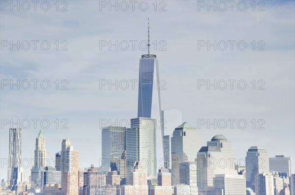 Manhattan skyline with One World Trade Center building