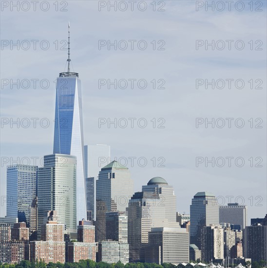 Manhattan skyline with One World Trade Center building