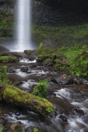 Waterfall and rocky steam