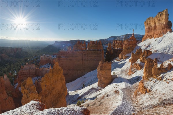 Pinnacles canyon at sunny day