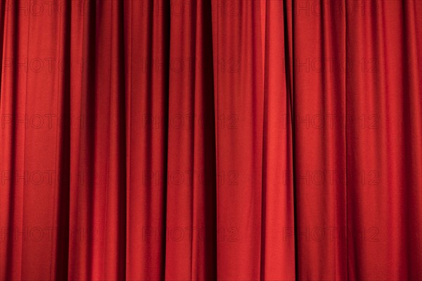 Red curtain.