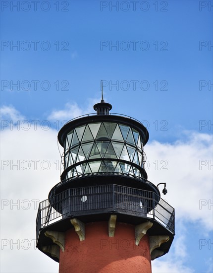High section of lighthouse. Palm Beach, Florida.