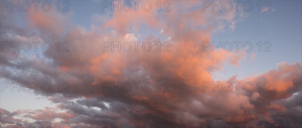 Beautiful cloudscape at sunset.