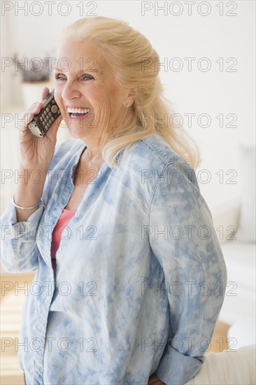 Senior woman talking on phone