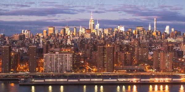 Cityscape at sunset