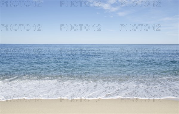 Beach with blue sky