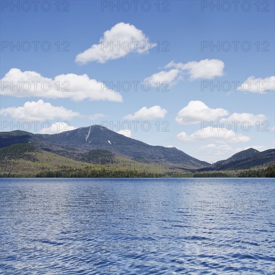 Scenic view of lake and mountain