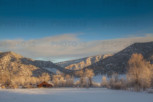 New Castle, Scenic view of winter landscape