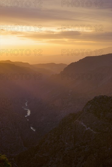 Scenic view of landscape at sunset