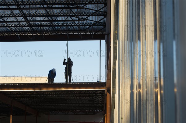 Men working at construction site