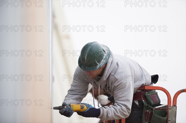 Man working at construction site